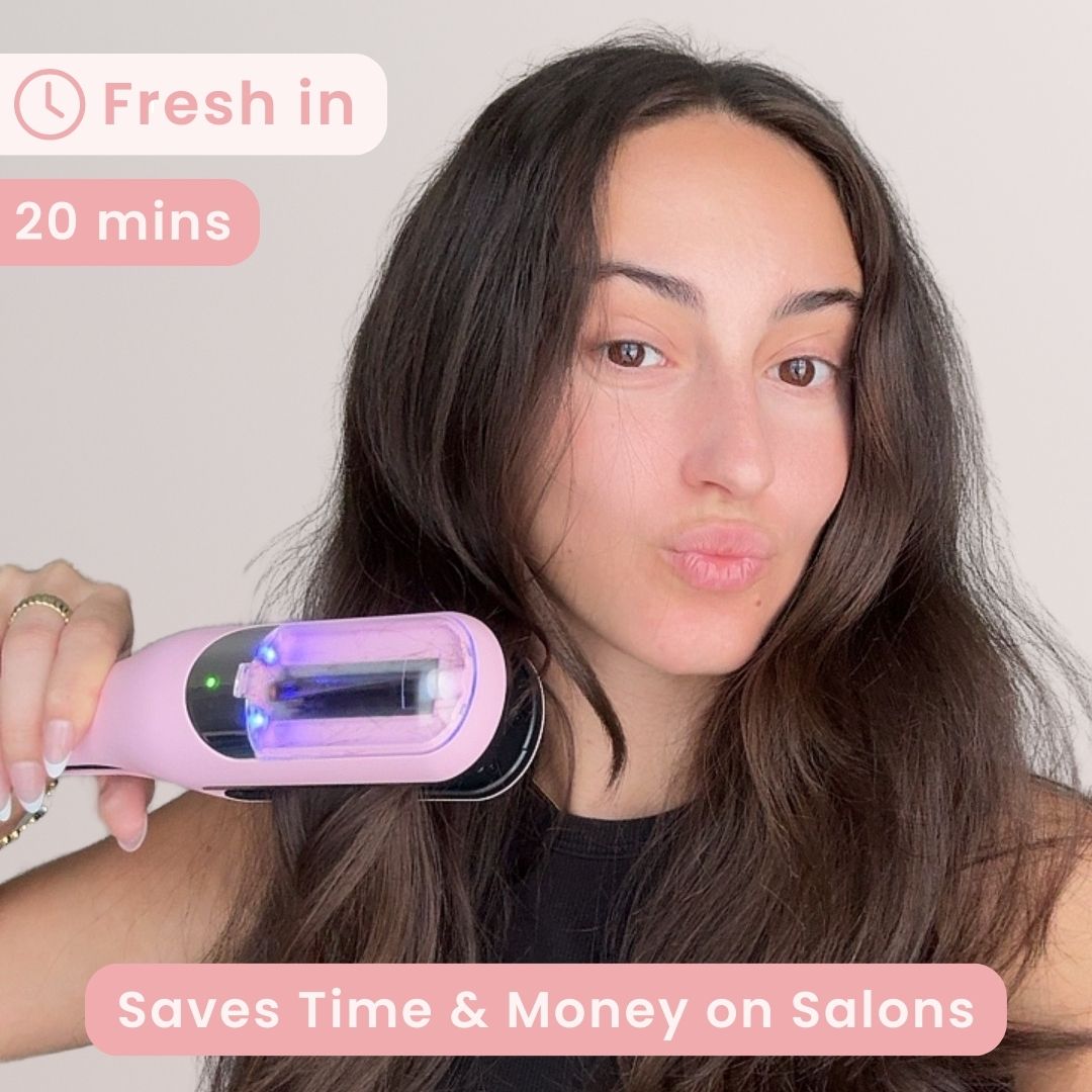 Automatic Split End Hair Trimmer - Cordless Hair Trimming Tool for Damaged Ends - Pink/Black/White